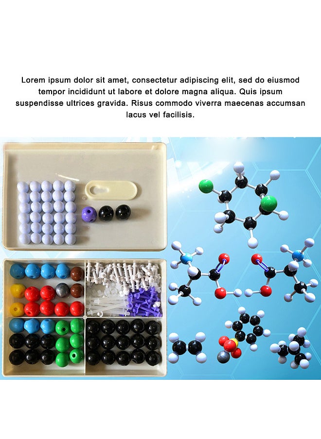 Generic - Chemistry Molecular Model Kit Organic and Inorganic Modeling Set Science Teaching Learning Aids for Teacher Students - Image 1