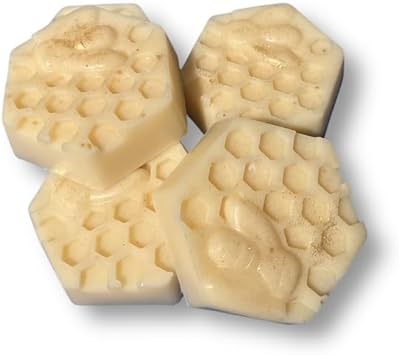 Handmade Honeycomb Lotion Bar with Shea Butter Cocoa Butter Coconut Oil and Vitamin E with Lemon Oil - Image 2