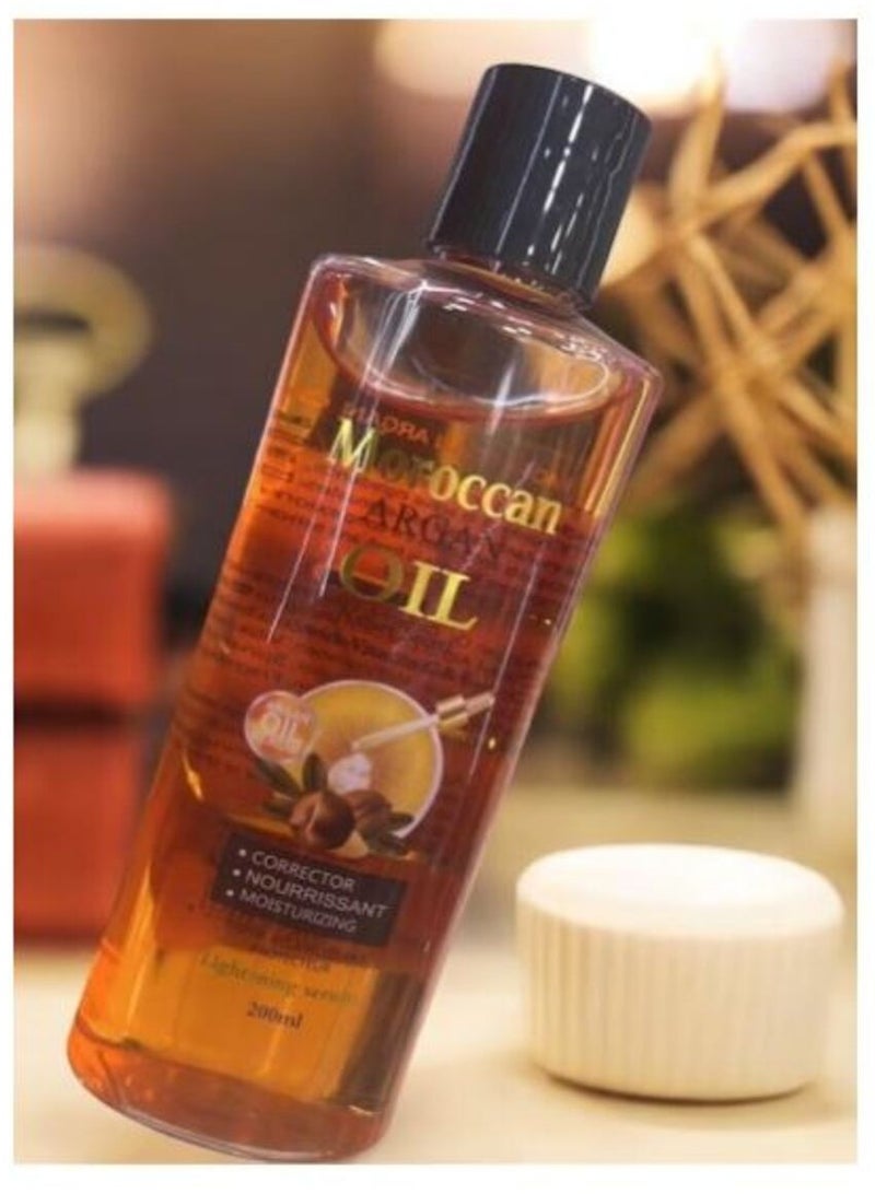 زيت الأركان المرطب لتفتيح البشرة وتدليك الوجه والجسم والشعر 200 مل