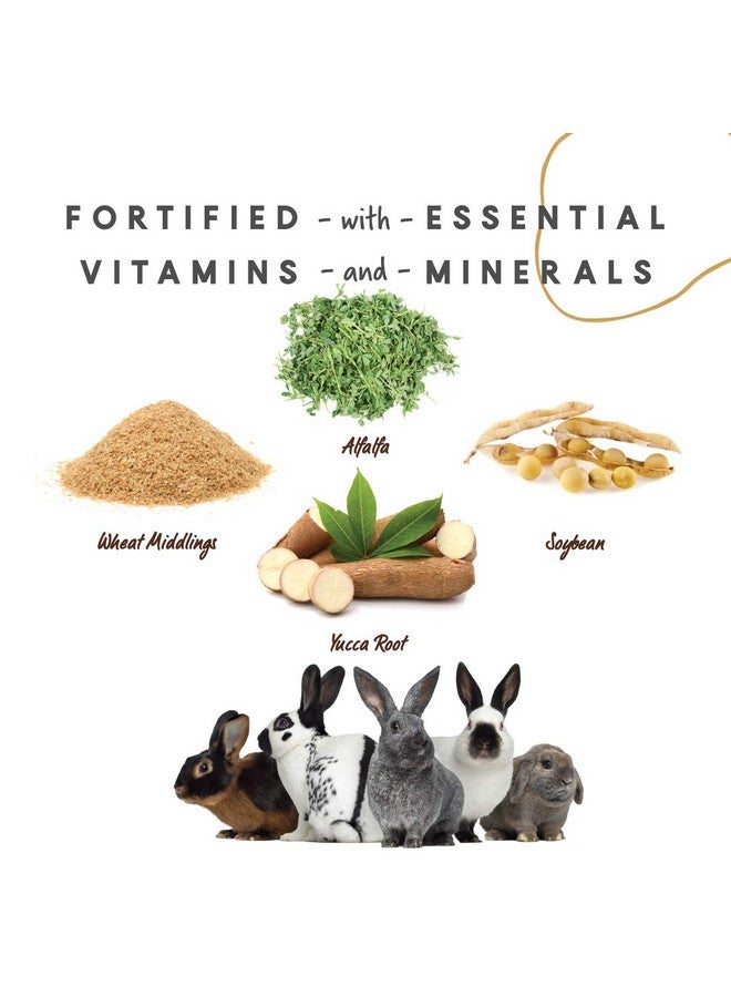 مانا برو غذاء الأرانب | يحتوي على الفيتامينات والمعادن | غذاء كامل للأرانب | بدون ألوان أو نكهات صناعية | 5 رطل - Image 5