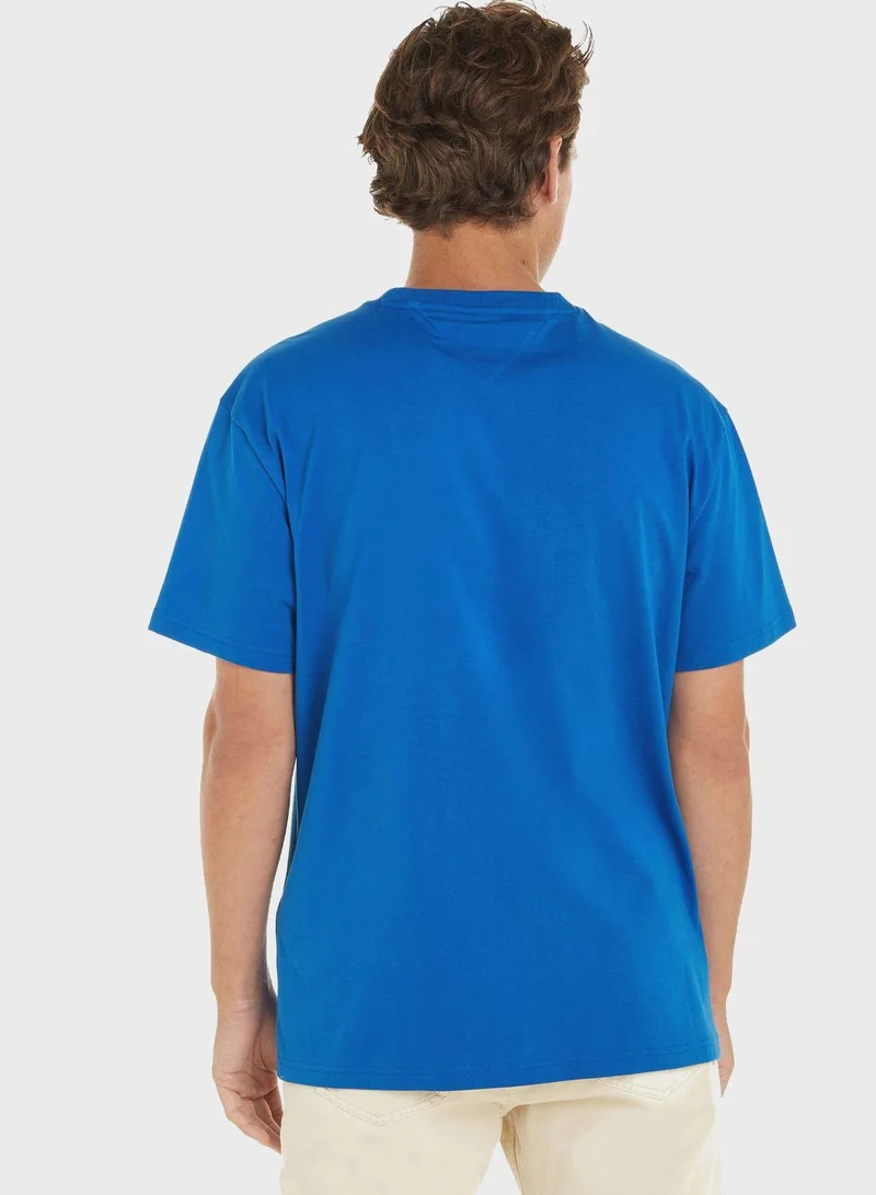 TOMMY JEANS Monogram Crew Neck T-Shirt