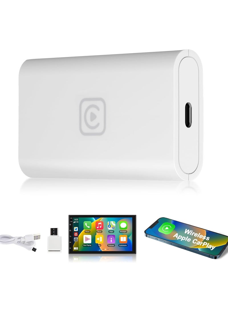 Generic - Wireless CarPlay Adapter for Factory Wired CarPlay - Bluetooth Dongle for iPhone, Plug & Play Upgrade for Original Car System, Convert Wired to Wireless with USB/Type-C Sync App Box. - Image 1