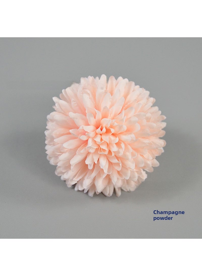 Generic 1 x 5 pcs Artificial Chrysanthemum Wedding Decor Flowers Champagne Powder 