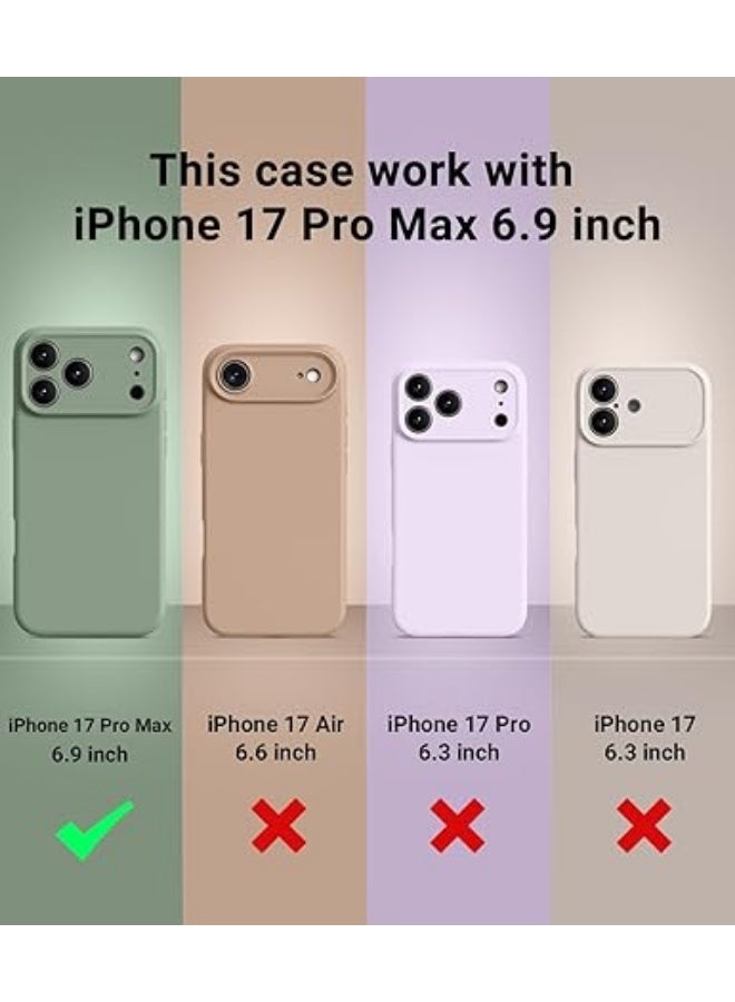 erorex Magnetic for iPhone 17 Pro Max Case,Compatible with Magsafe,Classic Liquid Silicone Mobile Phone Case,Integrated Camera Control Button,Anti-Scratch Microfiber Lining,Orange - Image 2