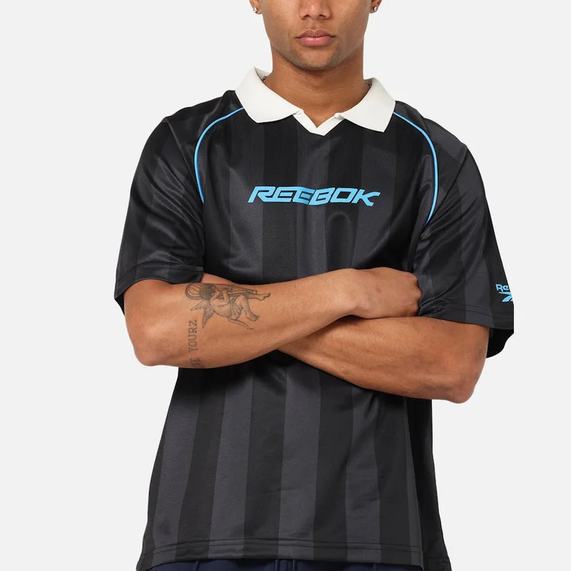 Reebok Black Reebok Retro Footy Polo Men's T-Shirt - Black for Men | Best Price UAE