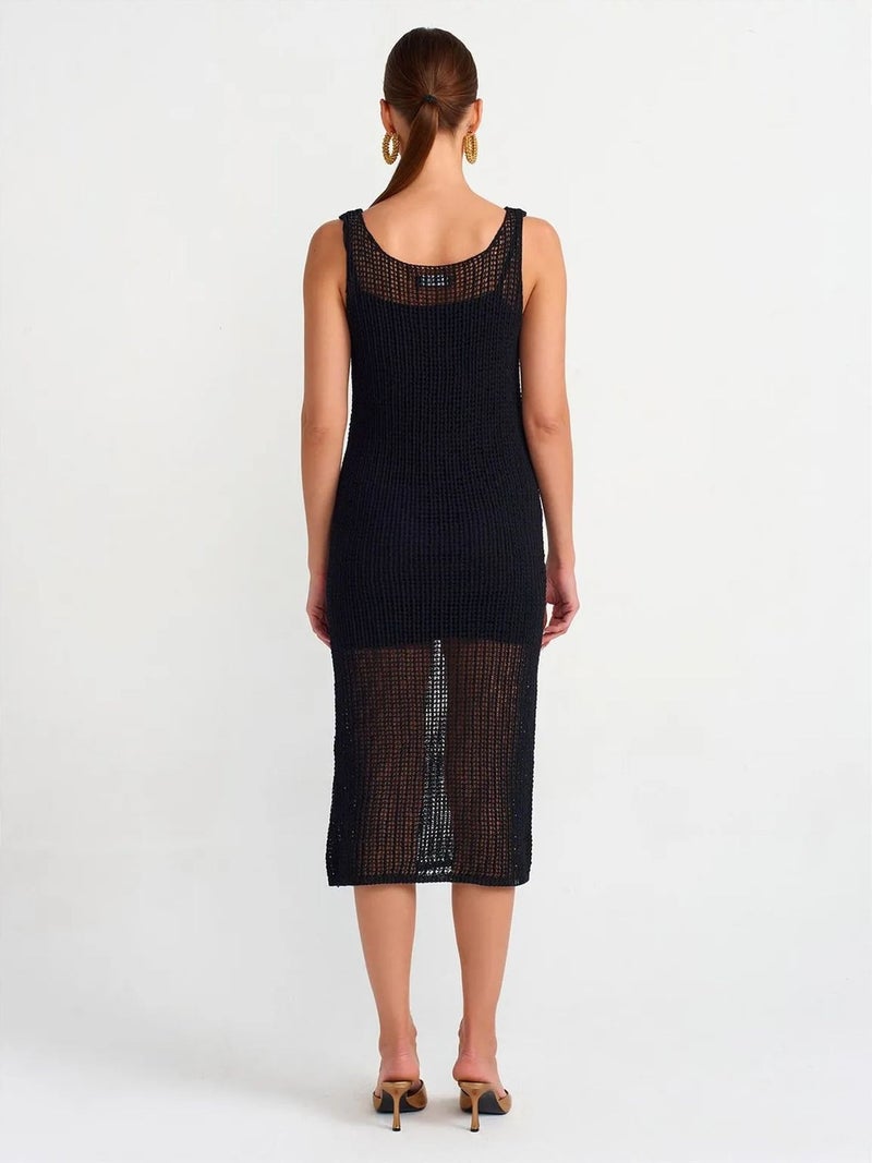 DILVIN Sleeveless Ribbed Midi Dress - Image 2