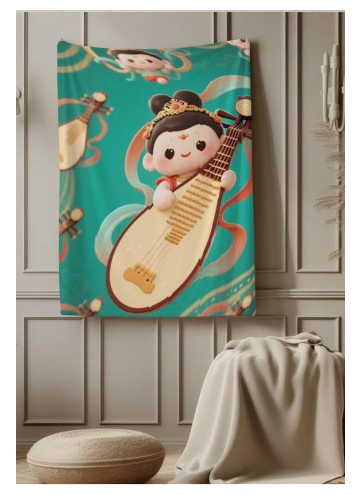 general Children's or student cartoon flannel thin blanket (warm and comfortable, suitable for sleep, games) 100cm*150cm - 821 - Image 1