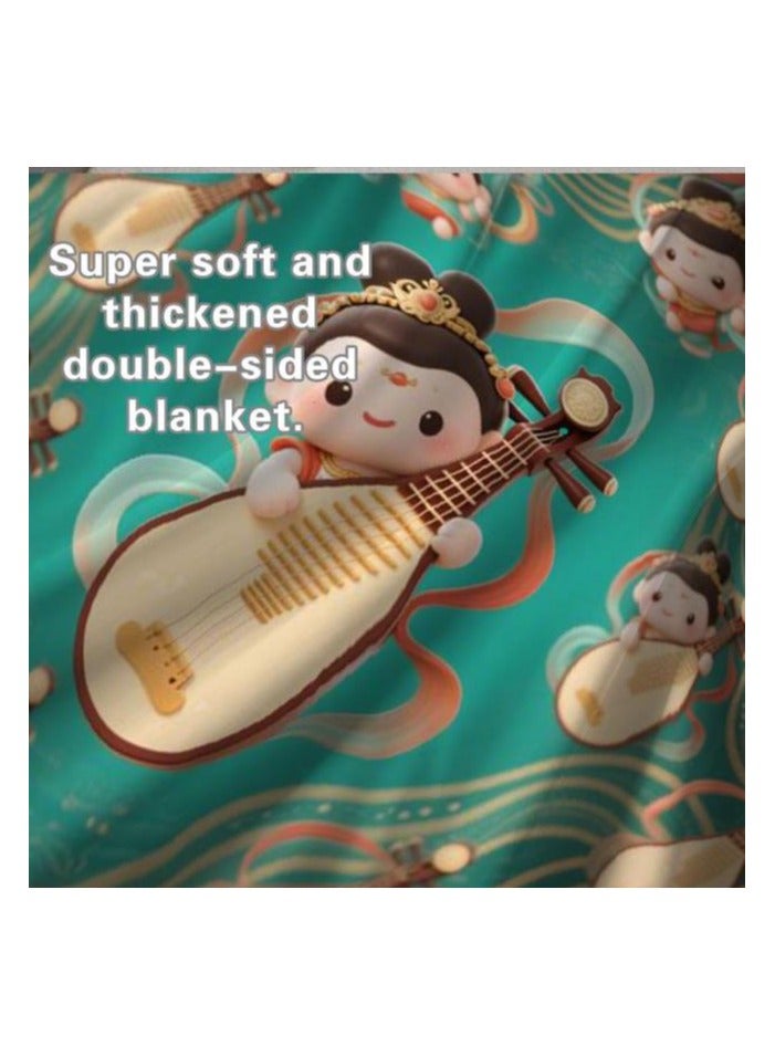 general Children's or student cartoon flannel thin blanket (warm and comfortable, suitable for sleep, games) 100cm*150cm - 821 - Image 5