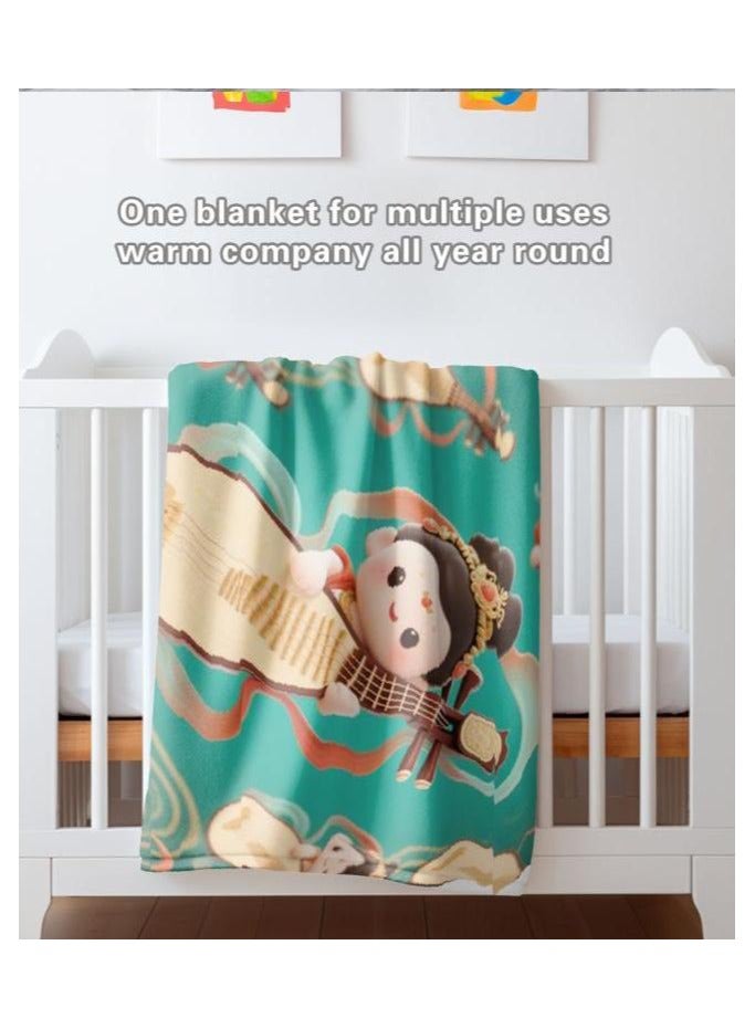 general Children's or student cartoon flannel thin blanket (warm and comfortable, suitable for sleep, games) 100cm*150cm - 821 - Image 3