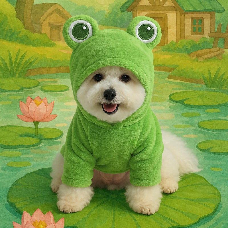 Pet Supplies Pet Puppy Cat Clothes Winter Warm Party Animal Flannel Transformation Costume Halloween - Image 3