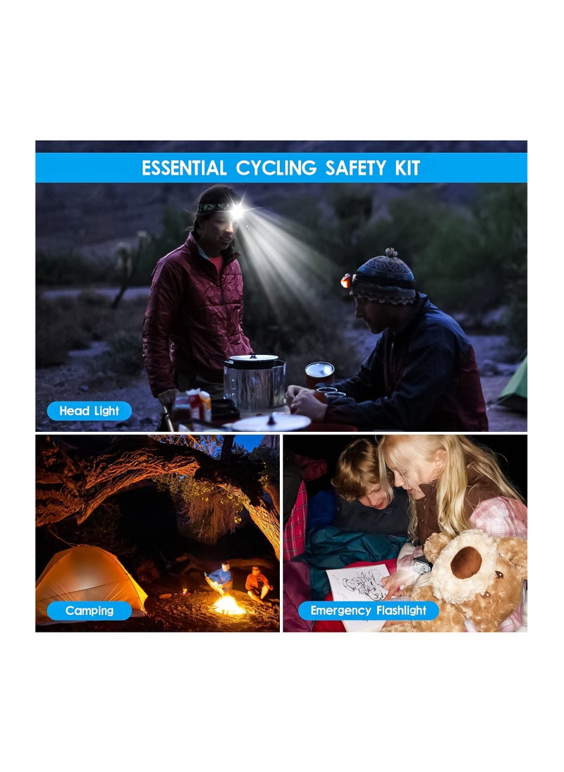 Anmi - Bike Lights Set, USB Rechargeable Bicycle Light Front, Back, 1000 Lumen Bicycle Headlight and Rear Taillight with Turn Signal & Horn, Waterproof and 5,6 Lighting Modes for Night Cycling Road Mountain - Image 1
