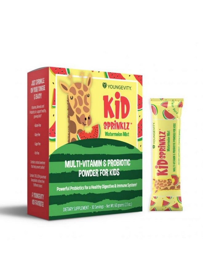 Youngevity Kidsprinklz Watermelon Mist Multi-vitamin Powder - Kids Multivitamin & Toddler Multivitamin - Vitamins, Minerals, & Probiotics - 30 Servings - Image 1
