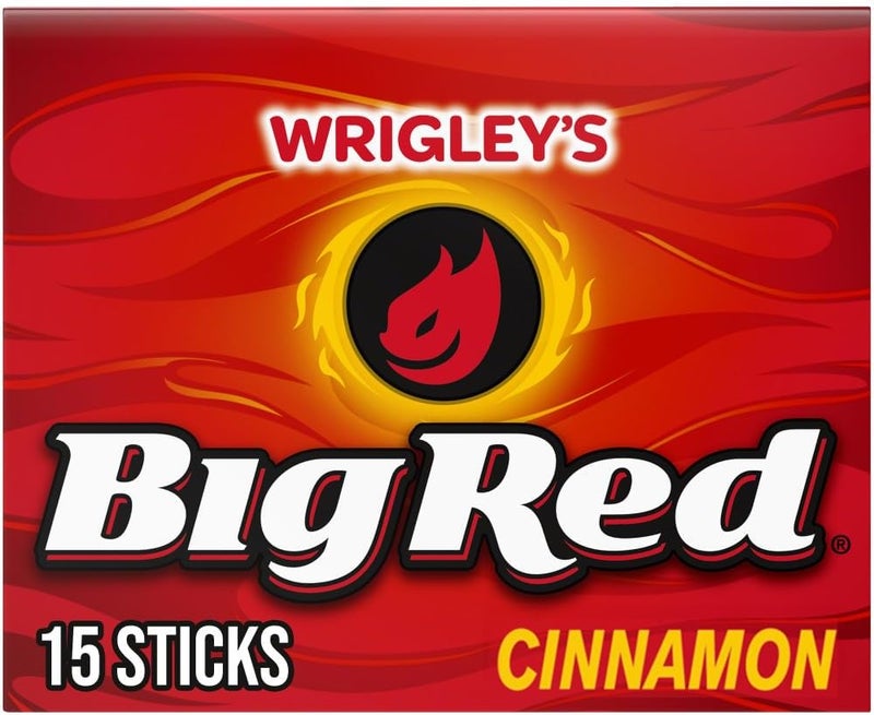 Big Red Wrigley's Cinnamon Chewing Gum - 15 Sticks - Image 1