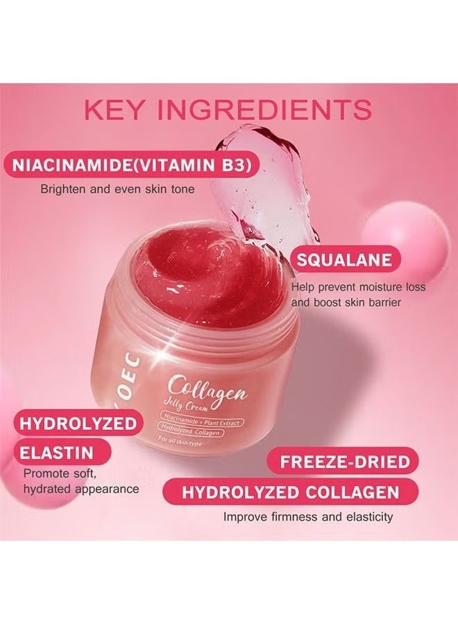 ك أو إي سي هلام الكولاجين كريم يعزز مرونة وترطيب ، ويقلل من الخطوط الدقيقة ويغرق الظلام ، 100 مل - Image 3