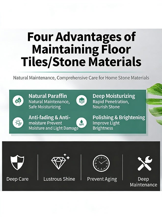 ويليام وير شمع العناية بتلميع الحجر، منظف وملمع الجرانيت، منظف أسطح الكوارتز، ملمع الرخام للأثاث الرخامي، البلاط السيراميكي، أرضيات الحجر، حماية تلميع الحجر 80 جم - Image 3