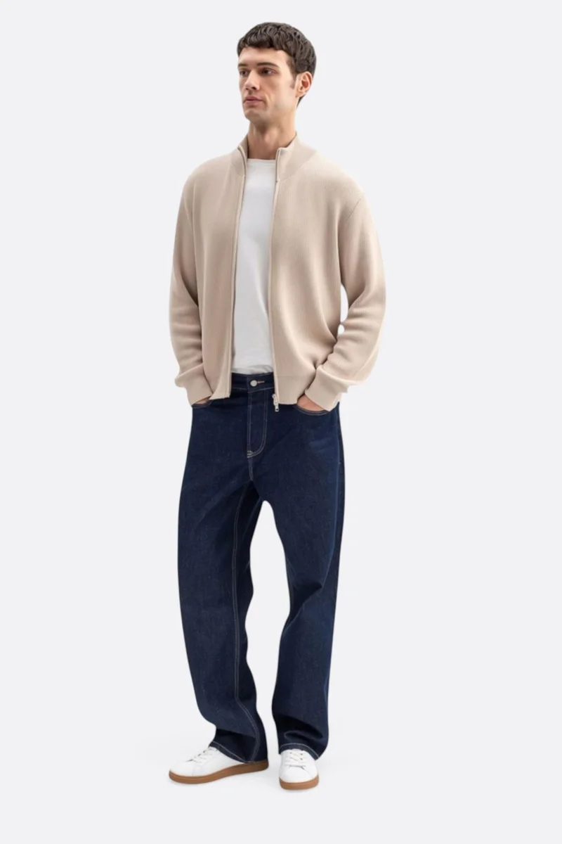 Giesto Beige Natural GIESTO Men's Cotton Sweater for Men | Best Price UAE