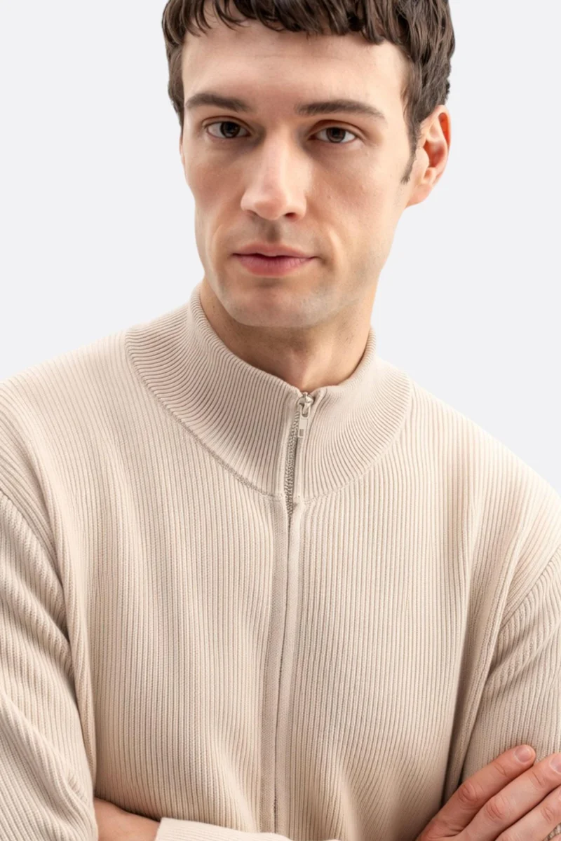 Giesto Beige Natural GIESTO Men's Cotton Sweater for Men | Best Price UAE