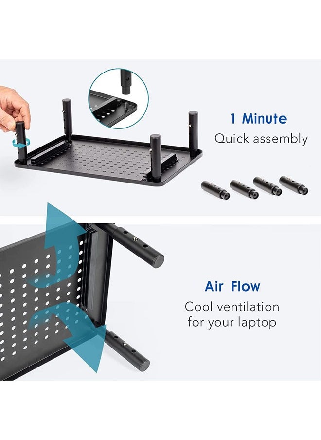 Generic - Monitor Stand Riser with Drawer, 3 Height Adjustable Computer Monitor Stand for Desk, Metal Stand Riser for PC, Laptop, Printer & iMac for Home & Office - Image 1