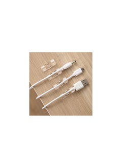 Spaceshoop Transparent Self Adhesive Cable Clips Wire Organizer Wire Holder for Car Home Office  - Image 4