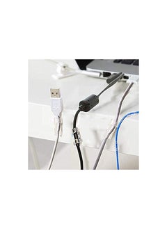 Spaceshoop Transparent Self Adhesive Cable Clips Wire Organizer Wire Holder for Car Home Office  - Image 2
