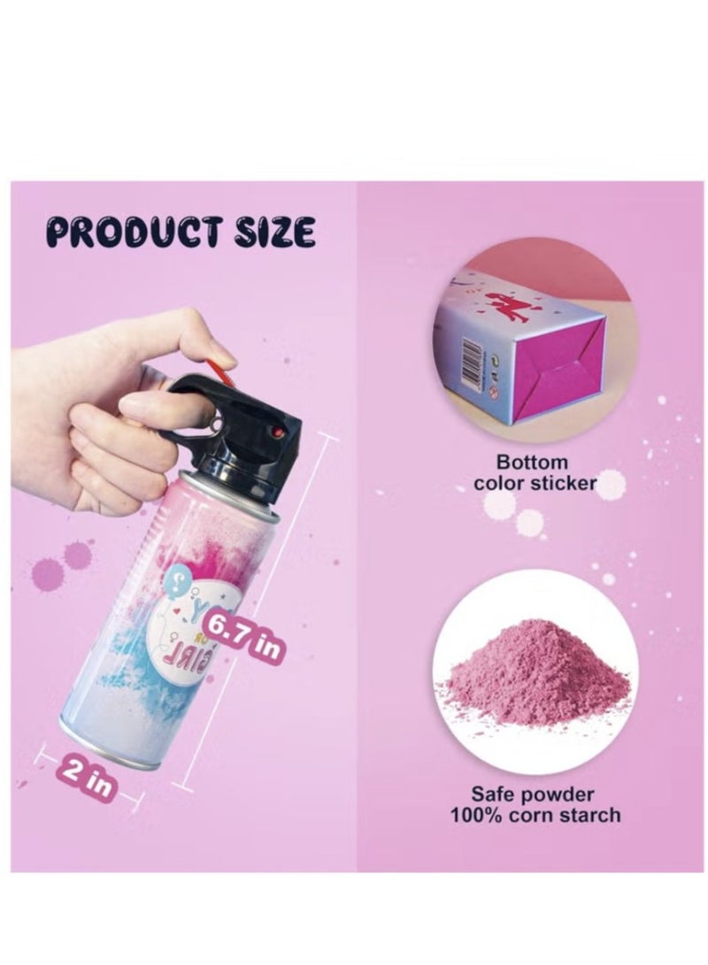 Baby Gender Reveal Fire Extinguisher Shaped Powder Spray Pink (Girl) - Image 1