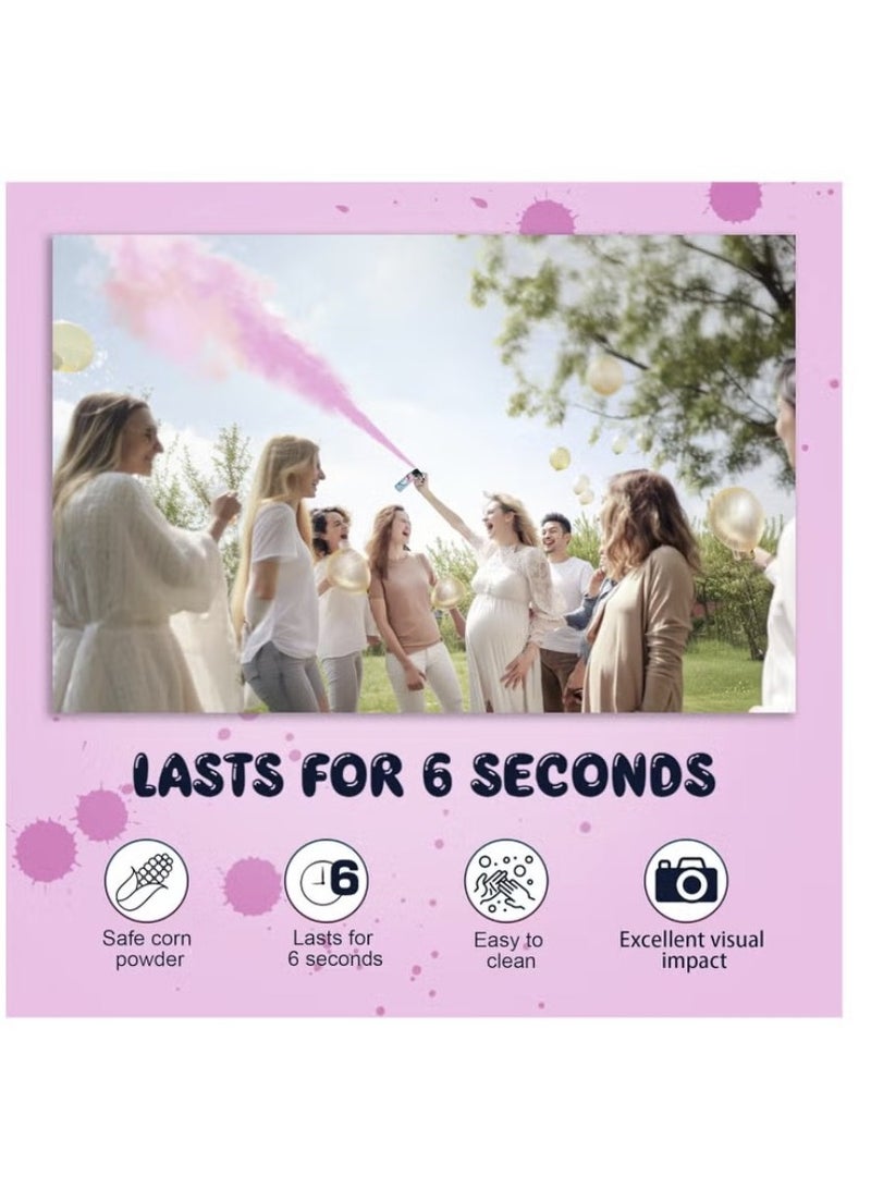 Baby Gender Reveal Fire Extinguisher Shaped Powder Spray Pink (Girl) - Image 2