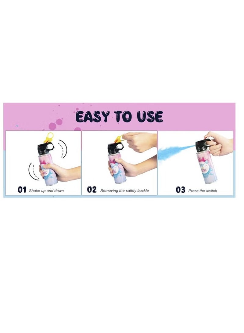 Baby Gender Reveal Fire Extinguisher Shaped Powder Spray Pink (Girl) - Image 3