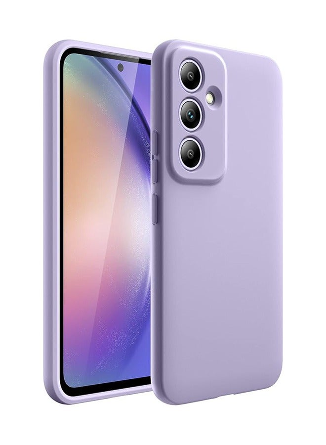 Case for Samsung Galaxy A54 5G 6.4-Inch, Soft TPU Thin Protective Phone Cover with Matte Finish, Anti-Fall Drop Protection,Shockproof Case for Samsung Galaxy A54 5G (Lilac) - Image 1