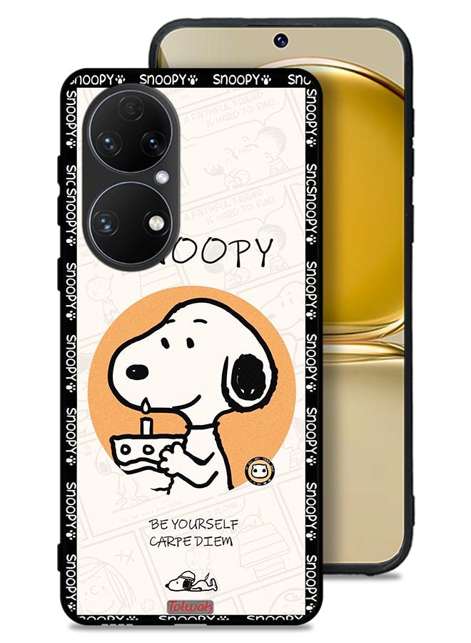 Tolwak Huawei P50 Protective Case Cover Snoopy Be Yourself - Image 1