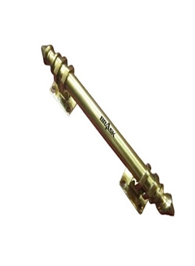 BRASK Brass Pull Door Handle 12" Temple Design Golden Finish (1 PC) - Image 3