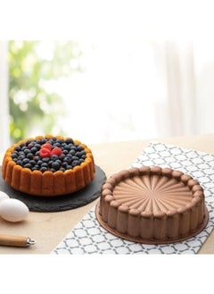 Değer Home Cast Granite Tart Mold Rose 26 cm