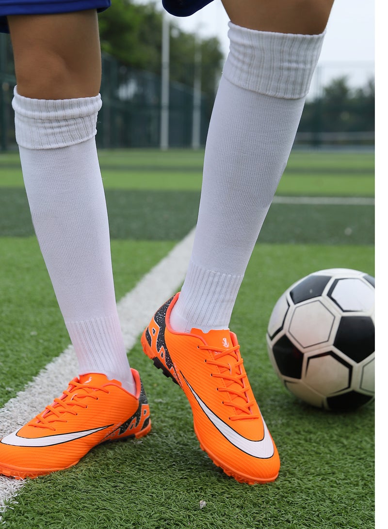 SKY WING Children's Football Boys Girls Ground Soccer Shoes for Youth Outdoor IN/IC Sole Cleats Training Anti-slip  for Kids - Image 1
