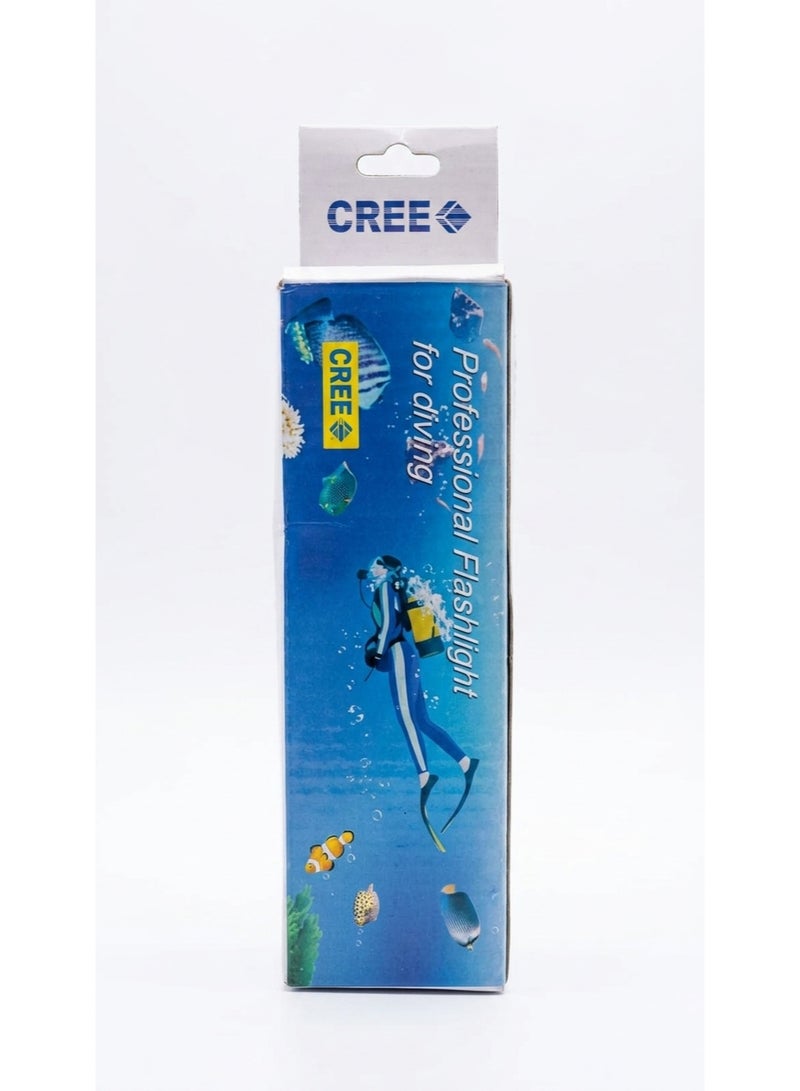 CREE LED Professional Diving Flashlight - High Lumen Waterproof Underwater Scuba Safety Torch, Submersible Light for Snorkeling, Swimming, and Outdoor Night Activities - Image 1