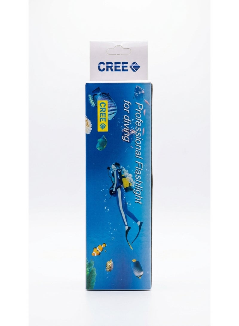 CREE LED Professional Diving Flashlight - High Lumen Waterproof Underwater Scuba Safety Torch, Submersible Light for Snorkeling, Swimming, and Outdoor Night Activities - Image 2