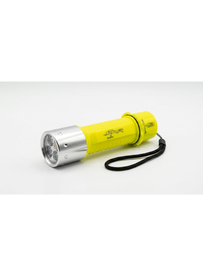 CREE LED Professional Diving Flashlight - High Lumen Waterproof Underwater Scuba Safety Torch, Submersible Light for Snorkeling, Swimming, and Outdoor Night Activities - Image 4