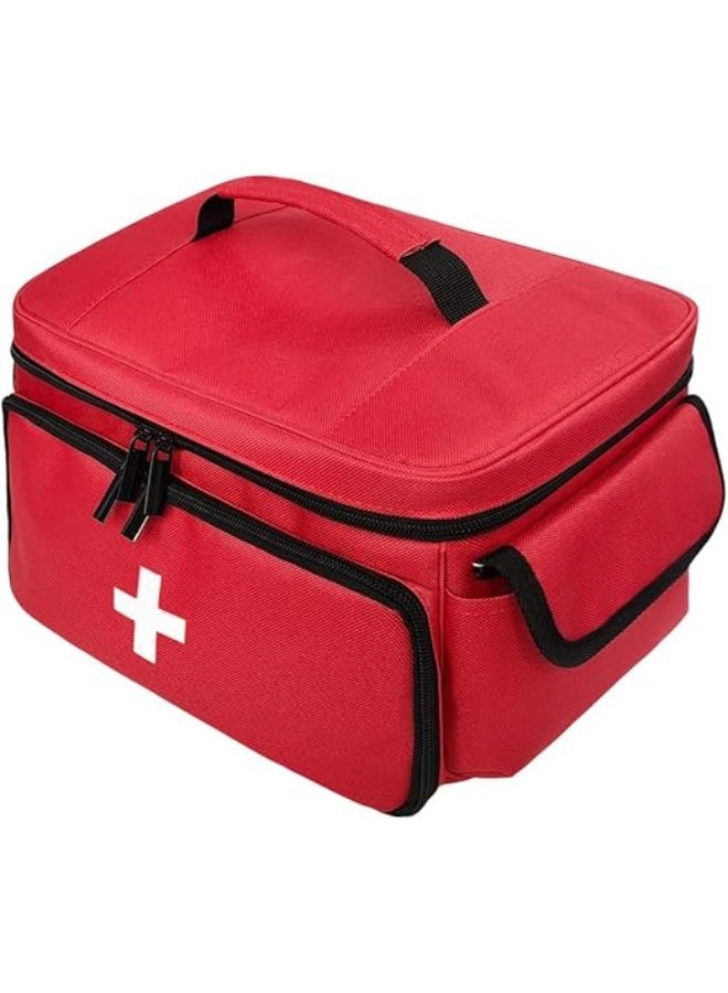 Waterproof First Aid Kit, Durable Medicine Organizer with Carry Handle, Compact Emergency Bag for Home, Office, Travel, and Outdoor Activities - Image 1