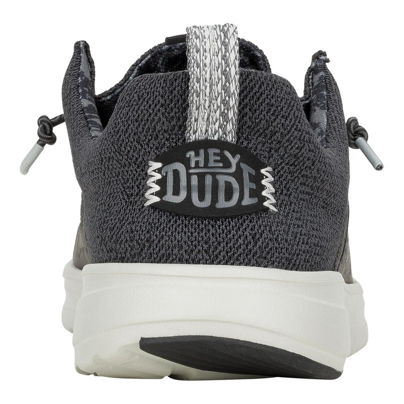 HEYDUDE Wally Hey2O Mesh Black/Monument Grey Size 10, Menâ€™s Shoes, Men's Slip-on Loafers, Comfortable & Light-Weight - Image 5