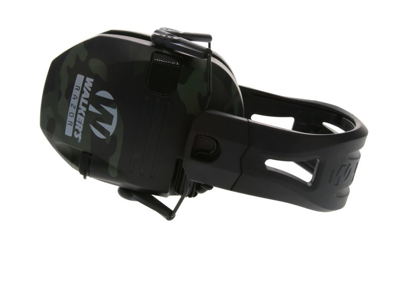 Walker's سماعات وولكرز رايزور تاكتي-غريب - تمويه رمادي متعدد الألوان، حزام رأس سيليكون مركب عالي الأداء غير قابل للانزلاق - وضوح صوت طبيعي كامل نطاق ديناميكي 23 NRR، تمويه متعدد الألوان - Image 4