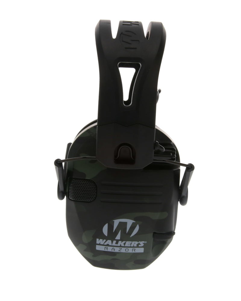Walker's سماعات وولكرز رايزور تاكتي-غريب - تمويه رمادي متعدد الألوان، حزام رأس سيليكون مركب عالي الأداء غير قابل للانزلاق - وضوح صوت طبيعي كامل نطاق ديناميكي 23 NRR، تمويه متعدد الألوان - Image 3