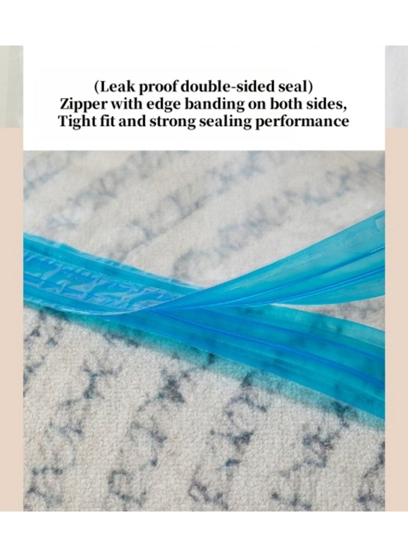 Premium Plastic Vacuum Seal Bag, Reusable Vacuum Storage Bags with Hand Pump, Vacuum Bags for Clothes, Mattress, Blanket, Duvets, Pillows, Quilt, Travel - Image 2