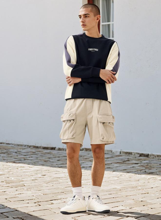 SP Characters Cargo Flexi Waist Shorts with Pockets - Image 2