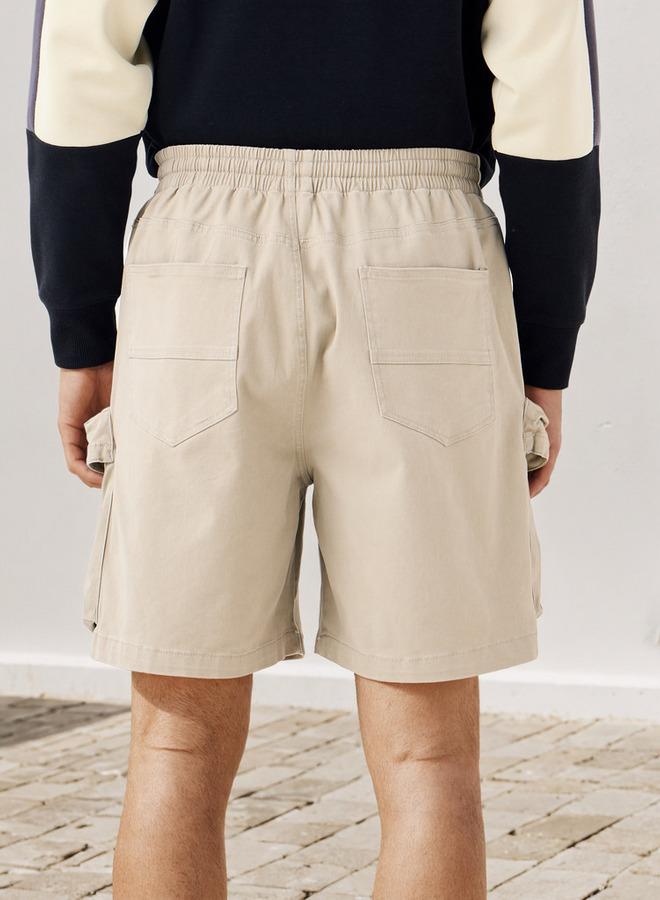 SP Characters Cargo Flexi Waist Shorts with Pockets - Image 3