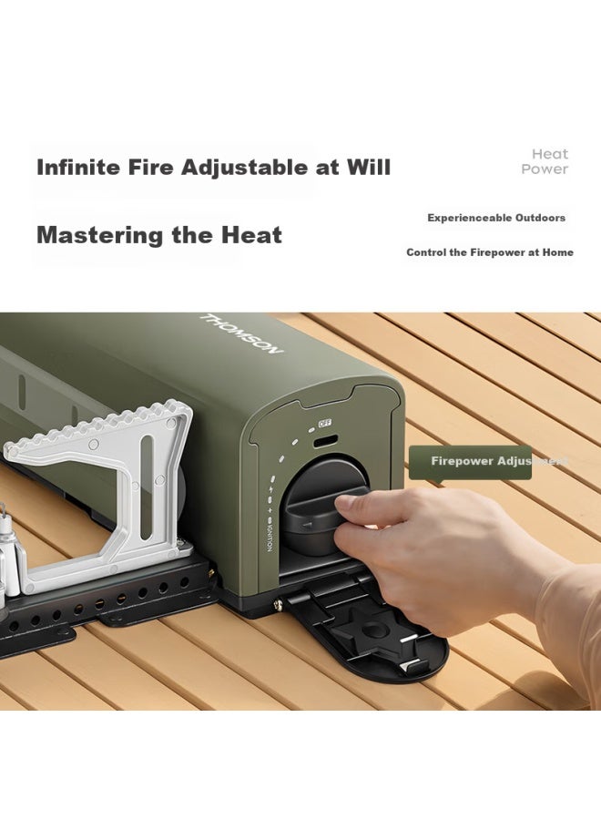 Thomson Thomson Folding Card Type Stove Outdoor Portable Windproof Stove Camping Tea Stove Hd-01 - Image 2