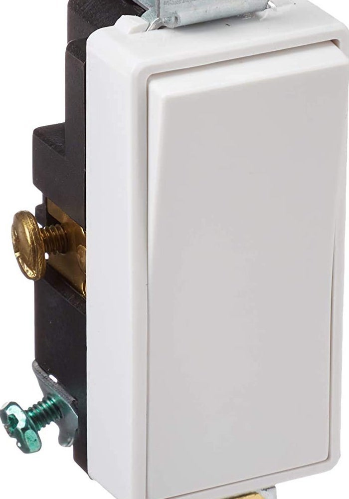 Leviton مفتاح ليفيتون 5621-2W 20 أمبير ديكورا بلس روكر أحادي القطب AC هادئ - أبيض - Image 2