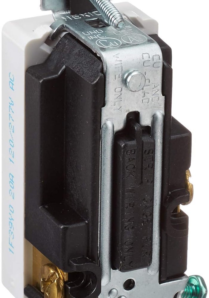 Leviton مفتاح ليفيتون 5621-2W 20 أمبير ديكورا بلس روكر أحادي القطب AC هادئ - أبيض - Image 3
