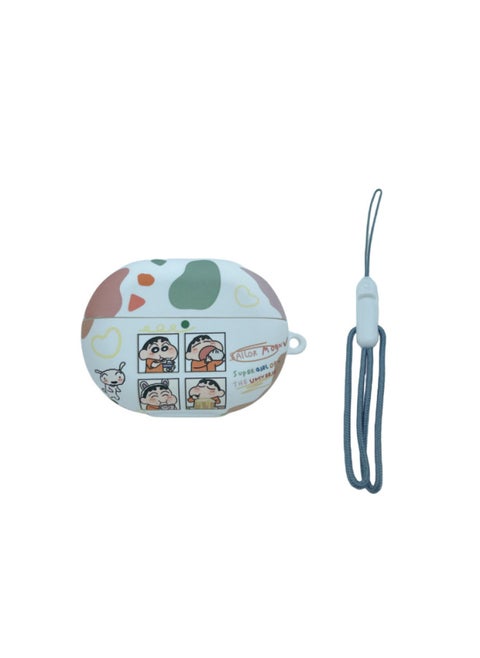 For HuaweiFreebuds Pro3/2 Wireless Bluetooth Headset Cartoon Creative Se3/4i/5i/Pro Soft-Color:Soft Shell + Lanyard-foodie New-Model:Universal For HuaweiFreebuds Pro3/pro4 (protective Case)
