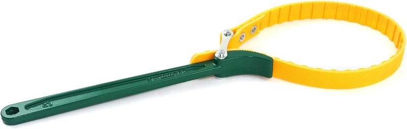 QWORK ® Belt Strap Wrench 12", Adjustable Strap Oil Filter Strap Opener Wrench with 26" Capacity Adjustable Strap - Image 3
