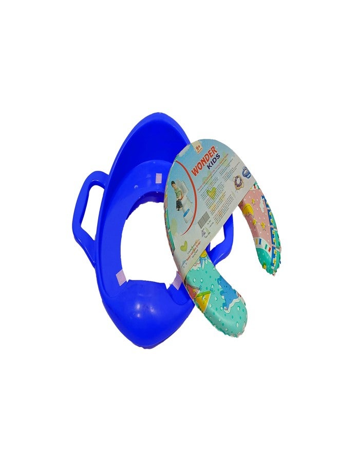 GIANT IMPEX Baby Potty Training Seat Toddler Toilet Pot Toilet Training Chair for Kids Toddlers - Comfortable Safe Cushioned Potty Seat for Western Toilet - 0 to 5 Years (Blue) - Image 4