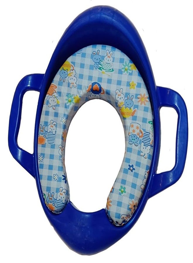 GIANT IMPEX Baby Potty Training Seat Toddler Toilet Pot Toilet Training Chair for Kids Toddlers - Comfortable Safe Cushioned Potty Seat for Western Toilet - 0 to 5 Years (Blue) - Image 1