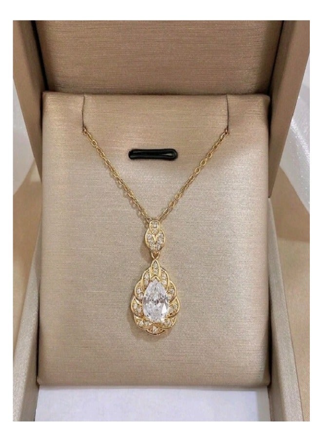 Attractives Trendy Stainless Steel Gold Plated Necklace For Women - Image 2